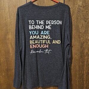 Inspirational Graphic Long Sleeve Shirt